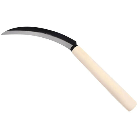 6.5 Inch Blade Harvest Knife Sickle For Berry Lavender Veggies Weeding Lawn Landscape Wood Handle Lightweight Rugged Tool