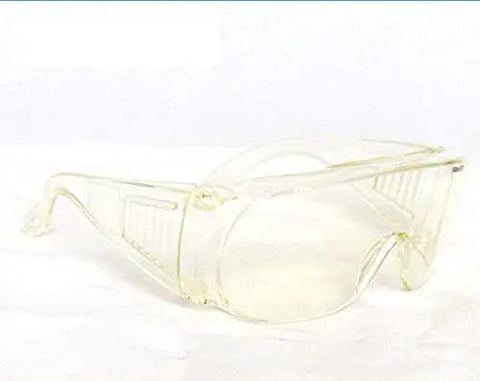 Heavy Duty Co2 Laser Safety Goggles With 10600nm Wavelength And Od5 Plus Optics Featuring Beatup Proof Polycarbonate Lenses And Crisp Clarity For The Daily Grind Crew in clear plastic design.