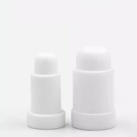 10 Pcs Ceramic Positioning Pins Right Angled M6 For Spot Welding Machines Nut Electrode Insulator Hella Heat Resistant To 1500 Degrees C Corrosion Proof Badass Part, two sizes shown.