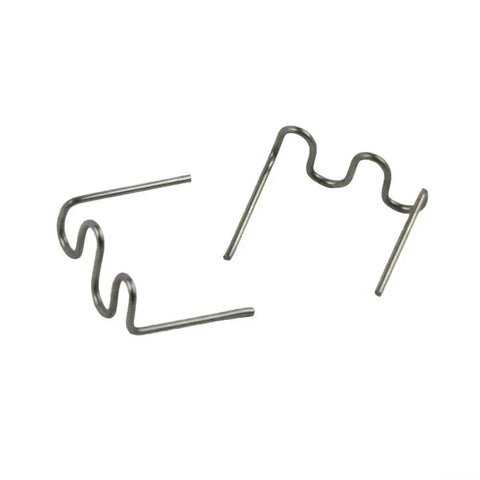 Close-up of Pre-Cut 0.8mm Wave Flat Hot Staples For Plastic Repair Stainless Steel Auto Bumper Hole Tear Fix Kit Durable Welder Staples