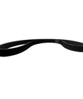 Black alternator drive belt for Penta D1 D2 marine engines 3812159 21951188 replacement, shown coiled on white background.