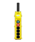 Rock Solid Heavy Duty Six Button Pendant Control Switch Eighty Series with six buttons for gantry cranes and hoist applications.