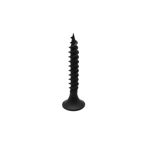 Heavy Duty Number Six By One Five Eighths Inch Self Tapping Drywall Screws Two Hundred Twenty Five Piece Kit, Black Phosphate.