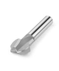 Heavy Duty 1/2 Inch Pull Router Bit For Woodworking With 12Mm Shank showing sharp cutting edges for precision cuts.