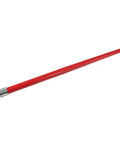 39 Inch Bale Spear For Quick Attach, Heavy Duty Hay Fork With 3000 Lb Capacity, red powder coated bale forks at angle