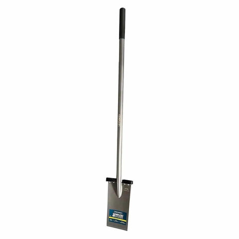 Long Handle All Steel Spade With Self Sharpening Blade Two Cushioned Footpads For Extra Leverage Beefy Heavy Duty Digging Tool 63 Inch