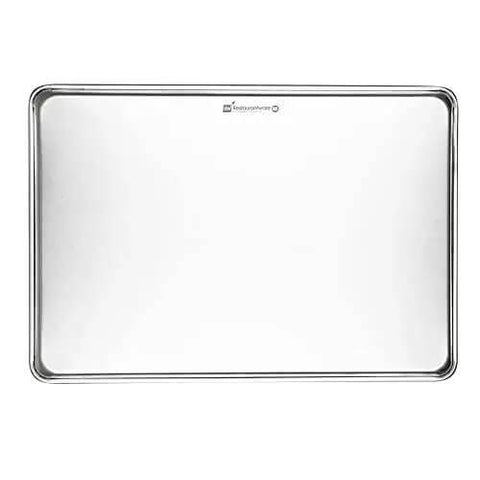 Beefy Heavy Duty Aluminum Full Size Sheet Pan 26 By 18 Inch With Reinforced Rim And Rimmed Edges Dishwasher Safe