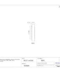 Technical diagram of Single Cone Tapered Roller Bearing 19150 Steel Straight Bore 1.5000 ID 0.6500 Width Industrial Grade