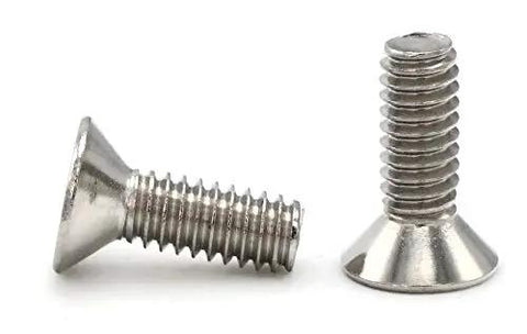 Flat Socket Head Cap Screw In 18-8 Stainless Steel, 1/2-13 Thread, 6 Inch Length, Hex Socket Drive Allen Bolt, 250 Qty