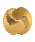 Step Drill Bit Set For Thin Metal Plastic Aluminum And Wood Seven Eighths To One And Three Eighths Inch Double Spiral Flutes Top View