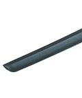 Polypropylene Katana Trainer With False Woodgrain Texture showcasing the tip of the 29 inch blade portion.