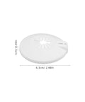 Hella Durable 20 Pack Fire Sprinkler Cover Plates Fits 15 Mm And 20 Mm Universal Disc Heads Smooth Wall Mount Escutcheon Trim white round plate 6.3 cm