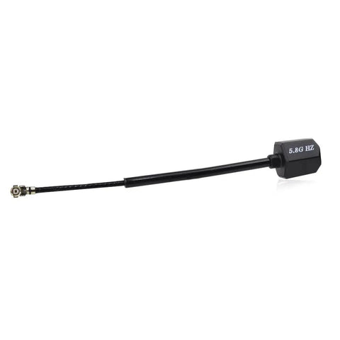 Hammer LHCP IPEX FPV Mini V2 Antenna 2.5dBi for RC Drones, black with 5.8 GHz label, flexible cable and IPEX connector