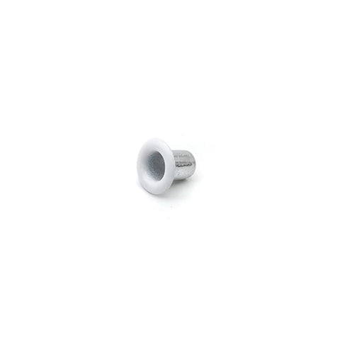 100 Piece Round Metal Eyelets Kit For Leather Crafting, Scrapbooking, Jewelry Making, Canvas Bags And Sewing, Iron Grommets Fasteners, White Finish, Durable, Easy Install, All In One Grommet Set For DIY Projects, single white metal eyelet