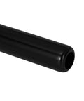 Close-up of a black steel seat post end, 25.4mm diameter, 180mm long, showing smooth finish of Two Pack Black Steel Seat Post 25.4mm Diameter.