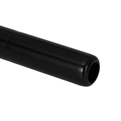 Close-up of a black steel seat post end, 25.4mm diameter, 180mm long, showing smooth finish of Two Pack Black Steel Seat Post 25.4mm Diameter.