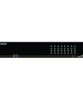 Badass 16 Port KVM Switch For Desktop Setup With Hella Secure NIAP Certification supports DVI video interface in sleek black design.