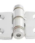 Front view of Beefy Heavy Duty Stainless Steel Top Mount Marine Friction Hinge 3 Inch Long By 1.5 Inch Wide 316 Stainless Steel