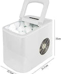 Compact Electric Ice Cube Maker Countertop Portable Machine That Blasts Ice In Six Minutes Flat With Ultra Quiet Operation Food Grade Abs Build.