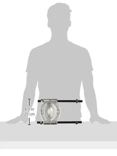 Bearing Splitter Kit with 8-inch size, alloy steel, rust-resistant zinc plated finish, for gear and bearing removal.