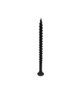Heavy Duty Number Eight By Three Inch Drywall Screw, black phosphate coated with coarse threads, self-tapping, perfect for wood.