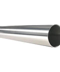 Side view of 1" OD 316L stainless steel welded tubing, polished finish