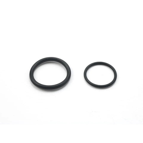 O-ring seals: two black rubber rings for hydraulic log splitter cylinder rebuild kit