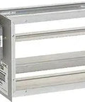 Heavy Duty Parallel Blade Damper 28x12 In Aluminum Frame With ZD28X12TZ Actuator Spring Open Power Close Low Leakage Visual Position Indicator