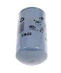 Premium Oil Filter 5083285AA Direct Replacement For Mopar Chrysler shown in vertical view with durable metal casing and instruction labels.