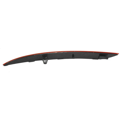 Right Side Rear Bumper Reflector Light For Tesla Model Y 2021 2022 Red Marker Lens Trim 149581800C side view showing mounting clip.