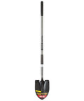 Heavy Duty Pro Steel Round Point Shovel With 58 Inch Long Handle And 8.75 Inch Wide Scoop, Built For Tough Digging And Yard Cleanup