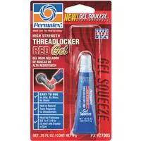 High Strength Red Gel Thread Locker For Metal Parts 5 Grams Quick Cure Formula That Prevents Loosening And Vibration