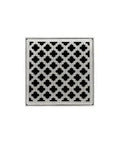 Rugged 5X5 Stainless Steel Deck Drain Complete Kit Featuring Premium Deck Plate and Corrosion Resistant ABS Drain Body with Two Inch Outlet.