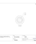 Technical drawing of Single Cone Tapered Roller Bearing Cone M84249 for connecting to cups and building a heavy-duty bearing system.