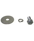 Rig Ready High Strength Clutch Mounting Bolts For Honda Clones Predator 97CC 212CC Fits Tecumseh Briggs Minibike Gokart 3 5Hp To 8Hp 10 Piece Pack Silver components including bolt, washer, and retaining ring.