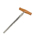 Cello Peg Hole Reamer, High Speed Steel Instrument Repair Tool for Makers with wooden handle and spiral flutes.