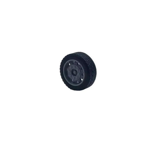DIY RC Car Wheel Kit With 30 Rubber Toy Wheels And 15 Metal Shafts For Replacement Parts includes 27mm diameter 9mm wide wheel
