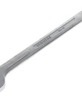 Two And One Sixteenth Inch Across Flats Combination Wrench With Ten Degree Ring Offset Vanadium Steel Chrome Plated German Engineered Tool