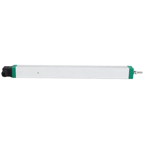 Linear Position Sensor With High Displacement For Injection Molding Machines, stainless steel, rectangular shape, side view