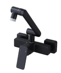 LZPHGB Black Wall Mounted Kitchen Faucet Foldable Dual Mode 360° Rotation Kitchen Sink Tap,Black with sleek design.