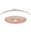 Modern Pink Flush Mount LED Ceiling Fan Light Delivering Smooth Adjustable Airflow And Bright Dimmable Remote Control With Smart Timer For Laid Back Leisure, sleek flush mount design