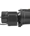 Side view of 115 Volt Shallow Well Jet Pump 1 HP Heavy Duty Cast Iron Irrigation Water Pump 164 Ft Max Head 20 To 40 PSI