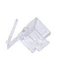 Clear RJ45 Easy Plug Repair Clip for Cat5e and Cat6 Cables, Replacement for Damaged Release Clips, Single Clip Close-up