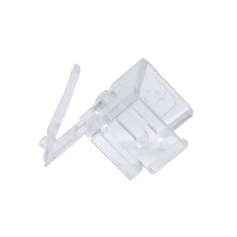 Clear RJ45 Easy Plug Repair Clip for Cat5e and Cat6 Cables, Replacement for Damaged Release Clips, Single Clip Close-up
