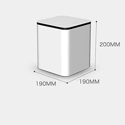 Mini Portable Washing Machine Automatic Compact Laundry Washer Quiet Foldable Frame Lightweight Travel Buddy Quick Spin Cycle For Delicate Underwear And Everyday Threads Chill Space Saving Setup dimensions showing 190MM x 190MM x 200MM.
