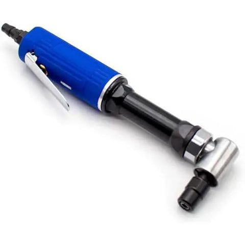 Tough As Nails 1/4 Inch Right Angle Pneumatic Die Grinder 18000 RPM Air Polisher For Metal Deburring And Precision Grinding Blue Ball Bearing Workhorse