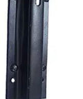 Heavy Duty Wrought Cast Iron Foot Bolt Locks Eight Pack Black Powder Coated rustic latch with metal plate for barn door security.