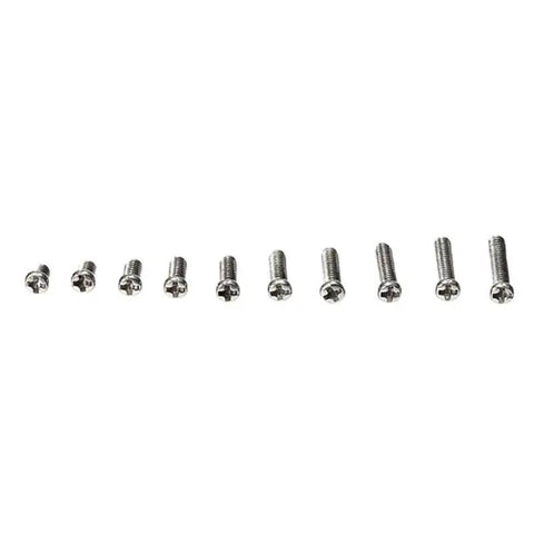 500Pcs Stainless Steel 10 Kinds Small Screws Nuts Assortment Kit For Miniature Projects Watches And Glass Fixtures With Transparent Storage Box