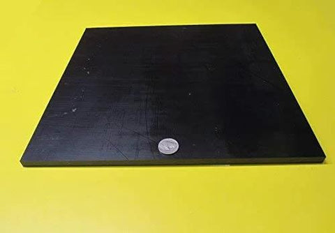 UHMW PE Black Sheets Set Of Two Three Eighths Inch Thick Twelve By Twelve Inches Durable Wear Resistant Workhorse Surface