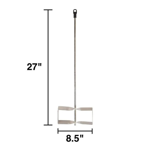 27 Inch Paddle Mixer For Half Inch Drills Heavy Duty Industrial Mixing Tool For Paint Concrete Drywall Mud And More Workhorse